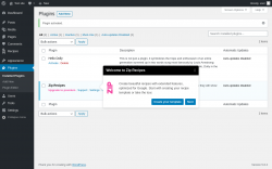Page screenshot: Plugins ‹ Test site — WordPress