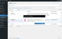 Page screenshot: Plugins ‹ Test site — WordPress