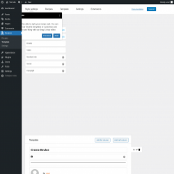 Page screenshot: Recipes → Template