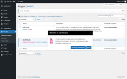 Page screenshot: Plugins ‹ Test site — WordPress
