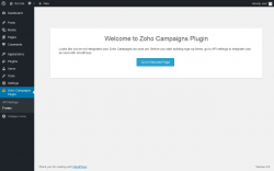 Page screenshot: Zoho Campaigns Plugin → Forms