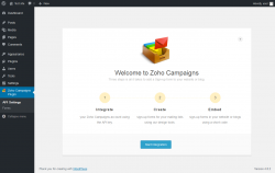 Page screenshot: Zoho Campaigns Plugin