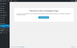 Page screenshot: Zoho Campaigns Plugin → Forms