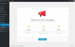 Page screenshot: Zoho Campaigns Plugin