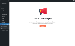 Page screenshot: Zoho Campaigns → Signup Forms