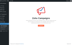 Page screenshot: Zoho Campaigns