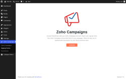 Page screenshot: Zoho Campaigns &rarr; Signup Forms