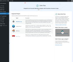 Page screenshot: Zoho Flow