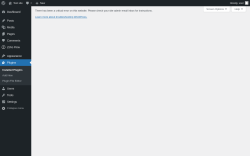 Page screenshot: Plugins ‹ Test site — WordPress