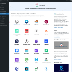 Page screenshot: Zoho Flow