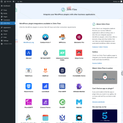 Page screenshot: Zoho Flow