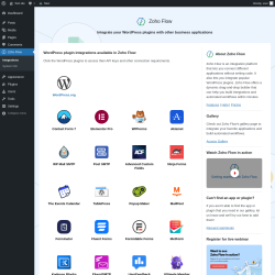 Page screenshot: Zoho Flow