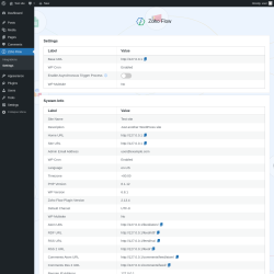 Page screenshot: Zoho Flow → Settings