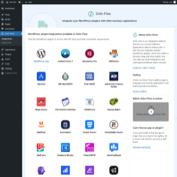 Page screenshot: Zoho Flow